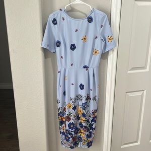 ASOS Blue Floral Dress